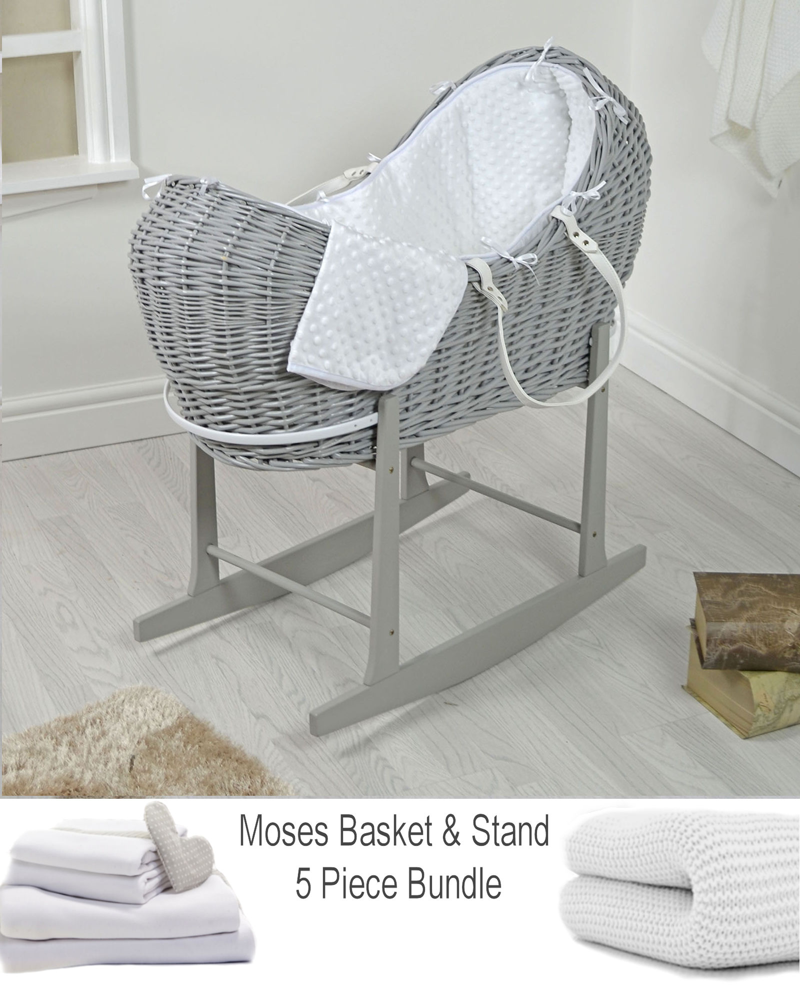 moses basket pod with stand